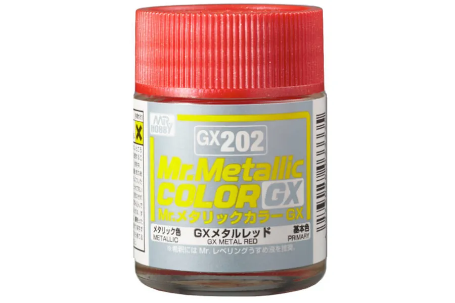 Mr Hobby GX Metallic Red Acrylic Paint 18ml image 2