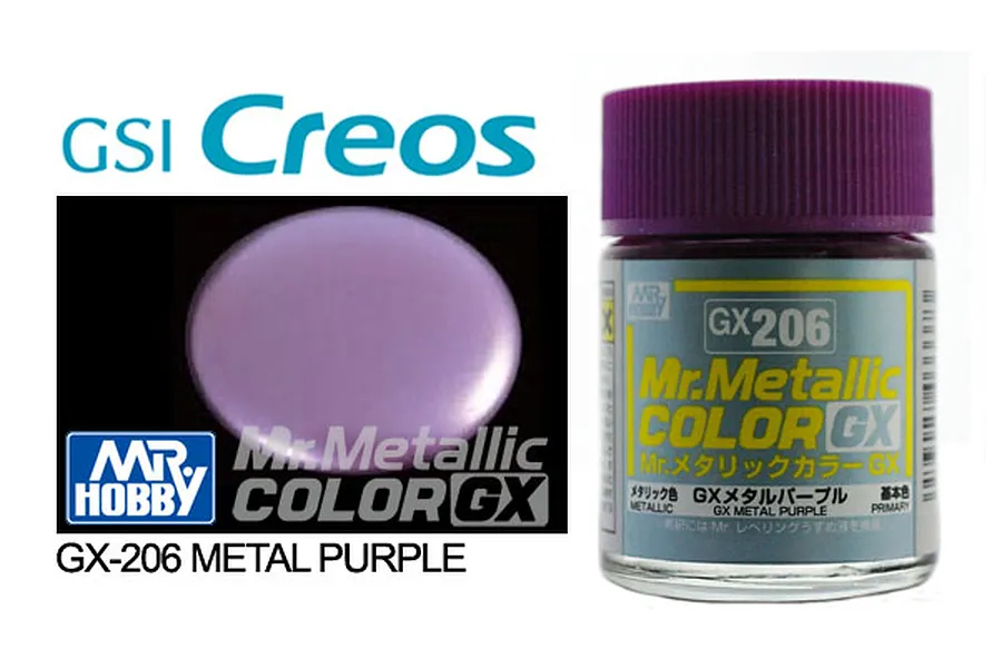 Mr Hobby GX Metallic Purple Acrylic Paint 18ml image 87975