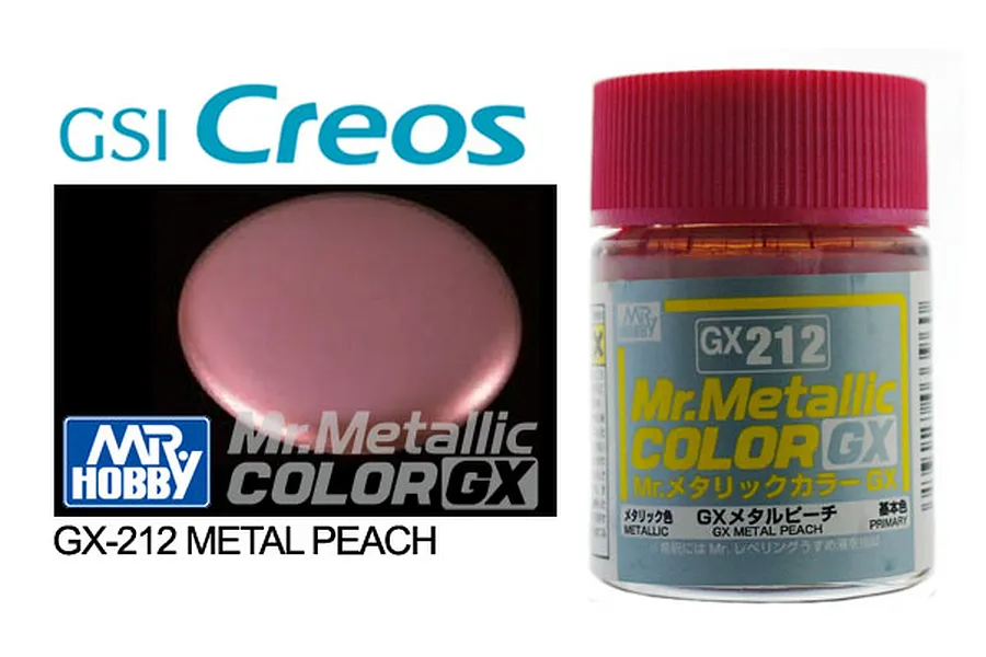 Mr Hobby GX Metallic Peach Acrylic Paint 18ml image 87984