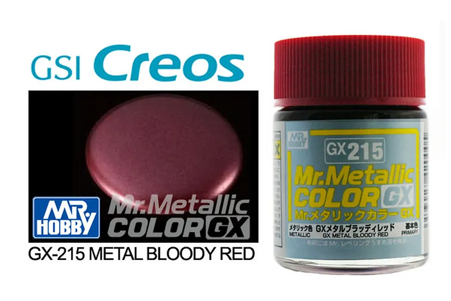 Mr Hobby GX Metallic Bloody Red Acrylic Paint 18ml image 87990