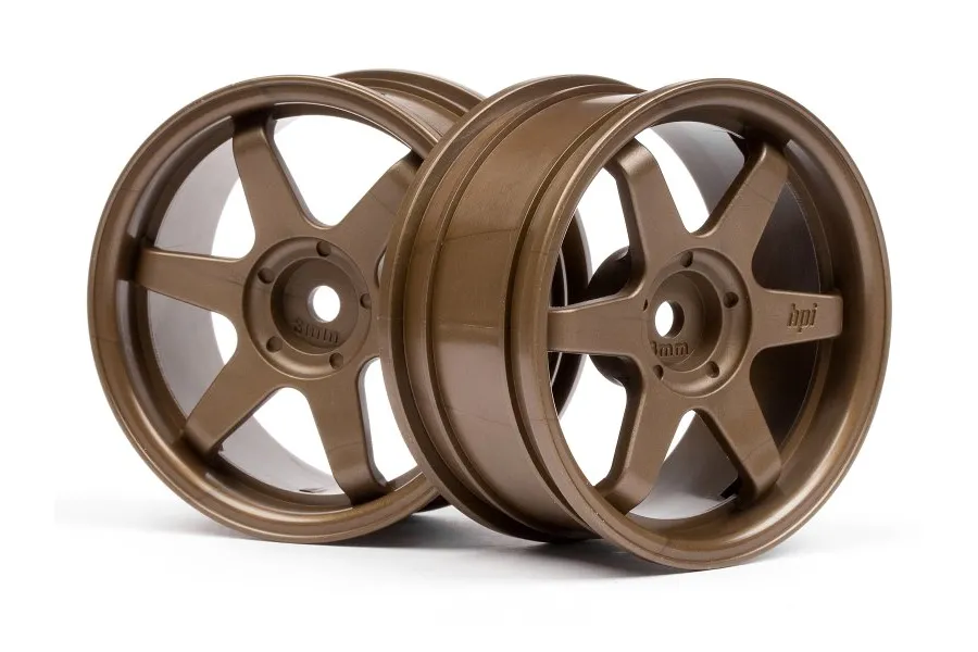 HPI 1.9&amp;quot; (3mm Off-Set) TE37 Bronze Rims 2Pcs image 8819