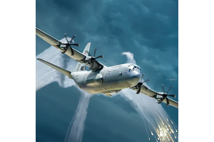 Academy 1/144 C-130J-30 Super Hercules Plastic Model Kit image 88229