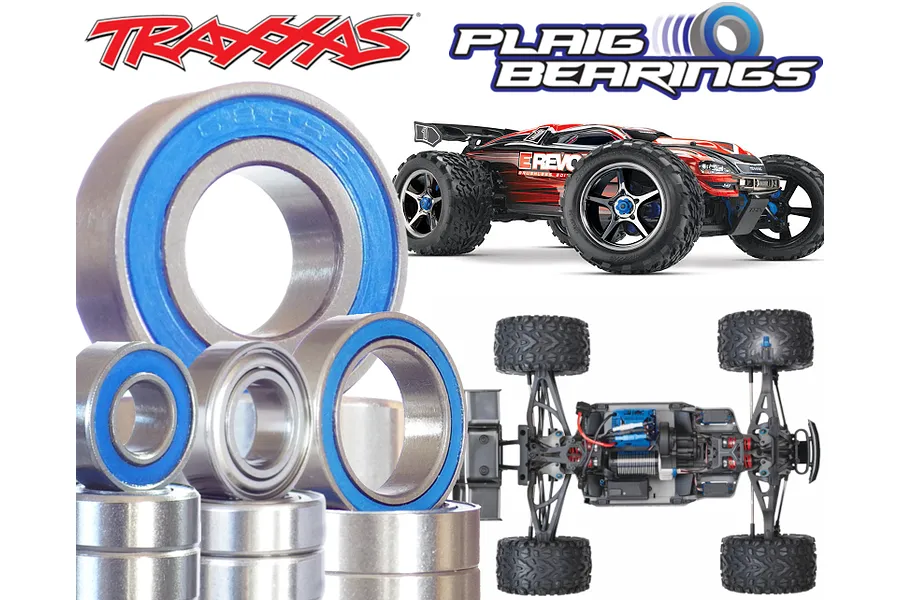 Plaig RC 1/10 Traxxas E-Revo V2 Premium Bearing Kit image 88248