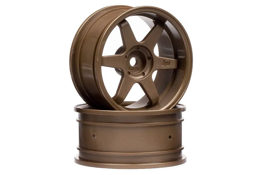 HPI 1.9&amp;quot; (6mm Off-Set) TE37 Bronze Rims 2Pcs image 8826