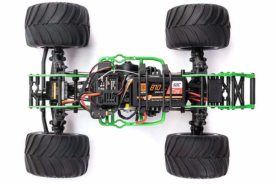 Losi Mini LMT Grave Digger RC Monster Truck Electric 4WD 1/18 Scale RTR - Green image 88393