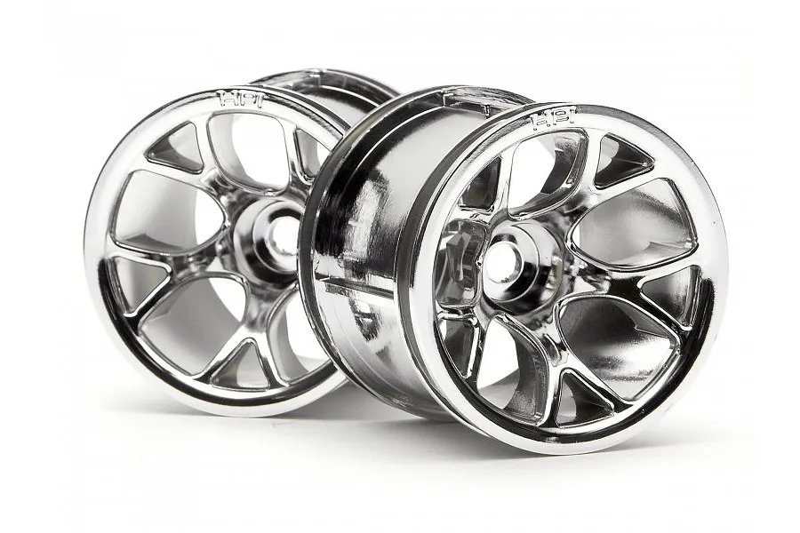 HPI 2.2&amp;quot; Mesh Chrome Rims 2Pcs image 8841