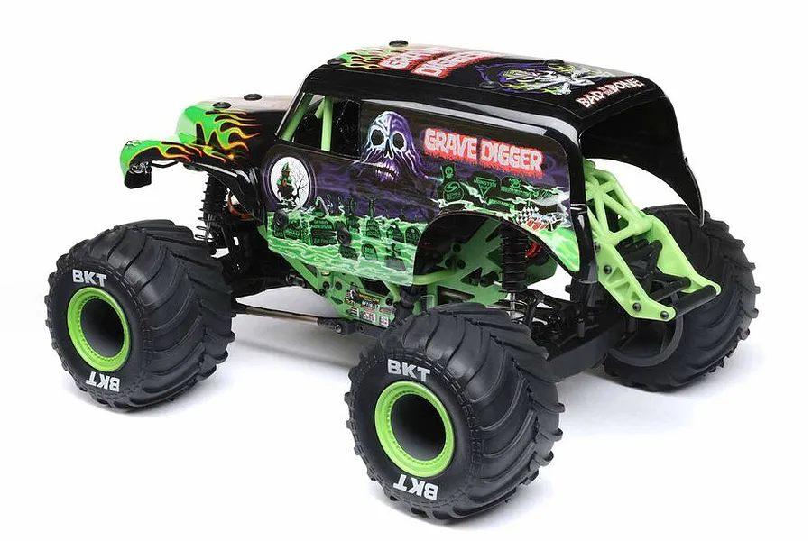 Losi Mini LMT Grave Digger RC Monster Truck Electric 4WD 1/18 Scale RTR - Green image 88408
