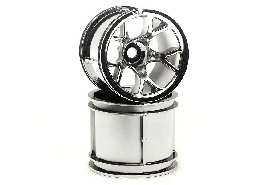 HPI 2.2&amp;quot; Mesh Chrome Rims 2Pcs image 8843