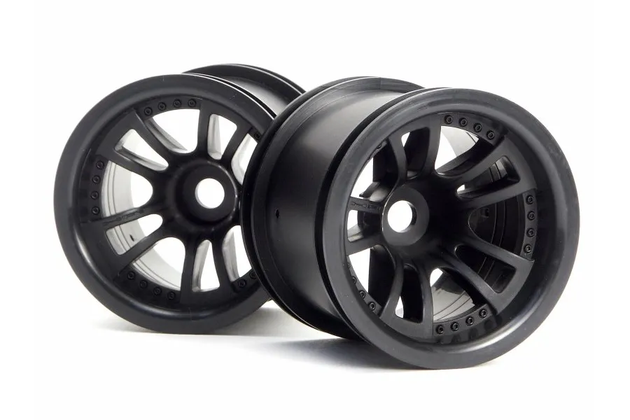 HPI 2.2&amp;quot; Split 5 Black Rims 2Pcs image 8844