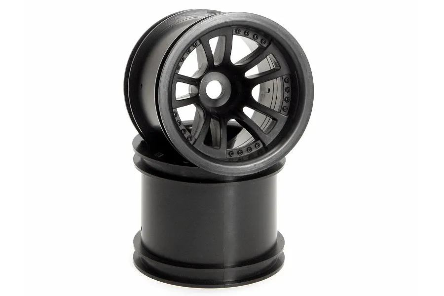 HPI 2.2&amp;quot; Split 5 Black Rims 2Pcs image 8846