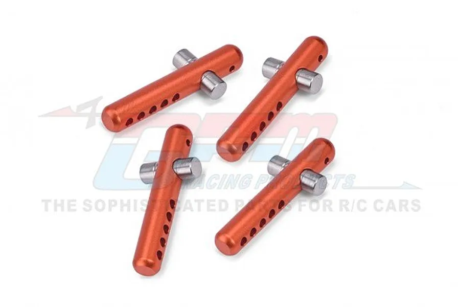 GPM Orange 6061 Aluminium Front &amp;amp; Rear Body Posts 4Pcs image 88455