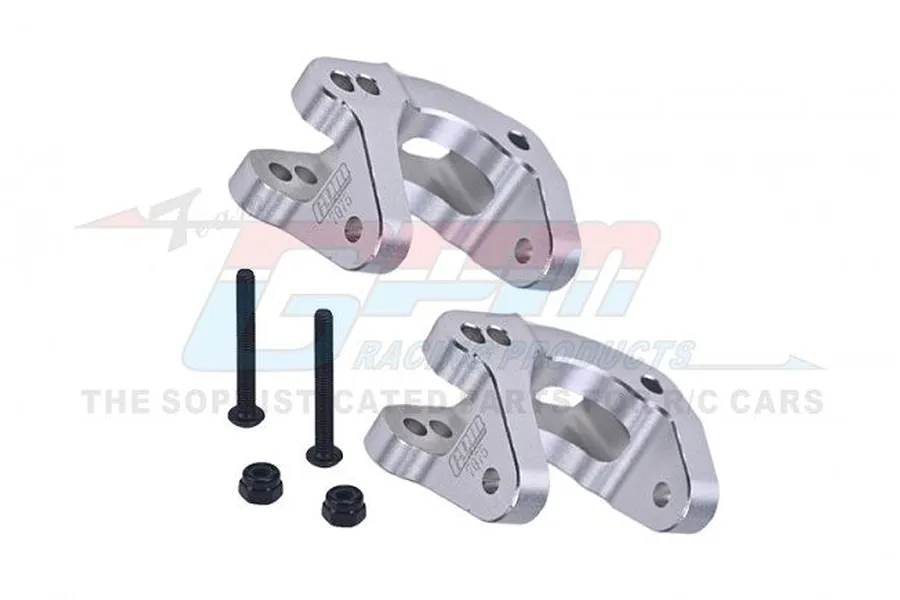 GPM Silver 7075 Aluminium Front Hub Carriers (C-Hubs) 2Pcs image 88468