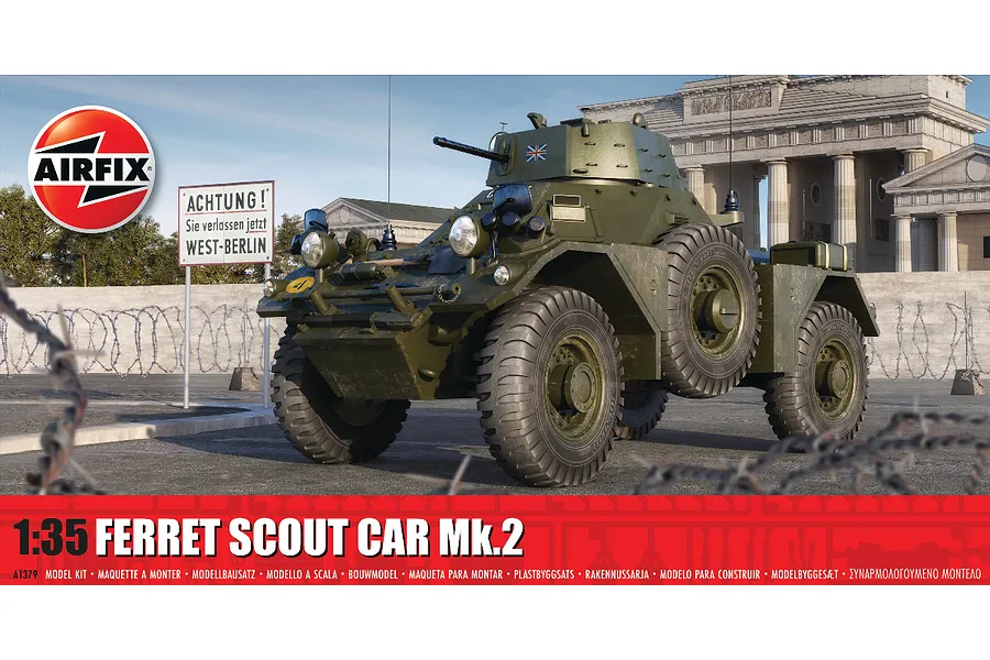 Airfix 1/35 Ferrer Scout Car MK.2 Scaled Plastic Model Kit image 88582