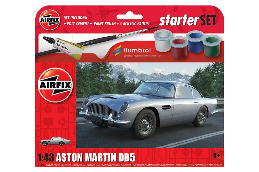 Airfix 1/43 Aston Martin DB5 Scaled Plastic Model Starter Kit image 88592