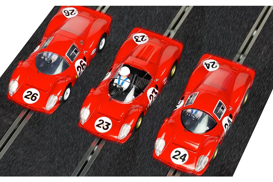 Scalextric 1/32 1967 Daytona 24 Slot Cars Triple Pack image 88618