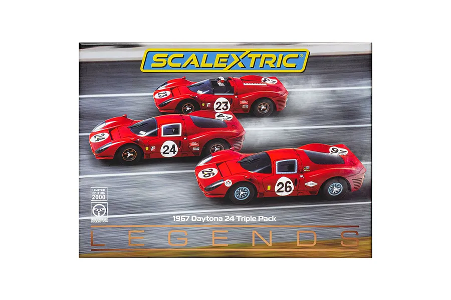 Scalextric 1/32 1967 Daytona 24 Slot Cars Triple Pack image 88622