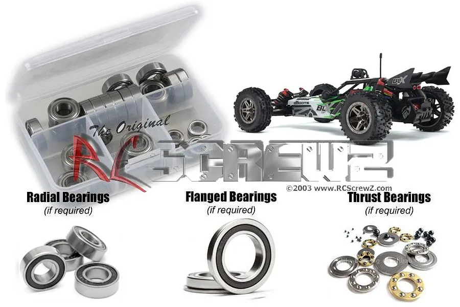 RC Screwz Raider Rubber Shielded Bearing Kit image 88675