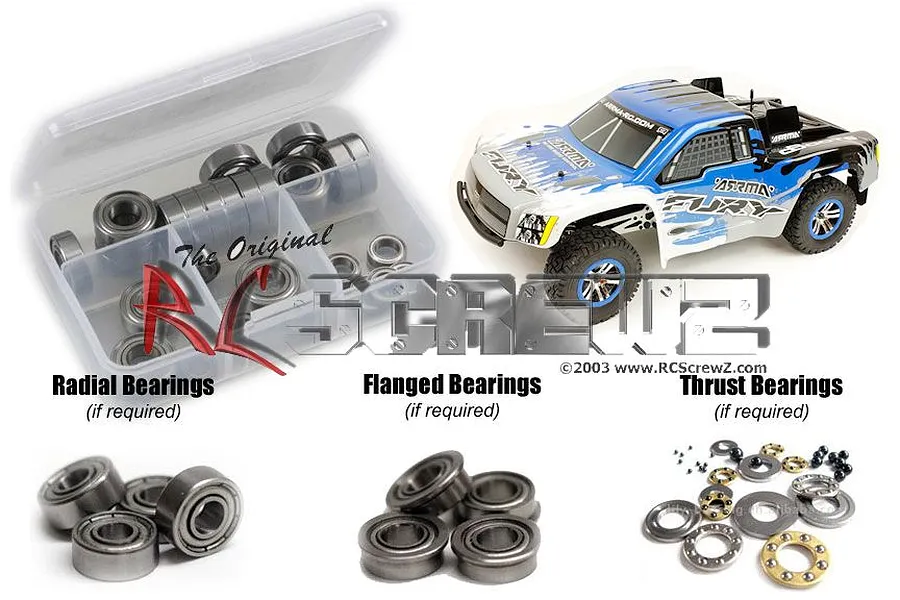 RC Screwz Fury Metal Shielded Bearing Kit image 1