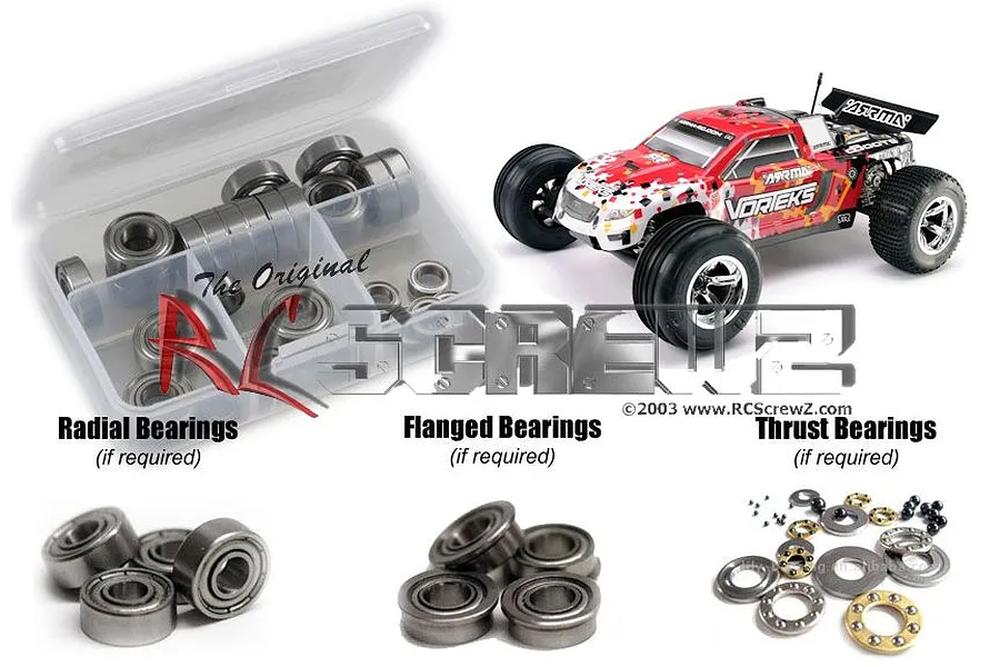 RC Screwz Vorteks BL Metal Shielded Bearing Kit image 88684