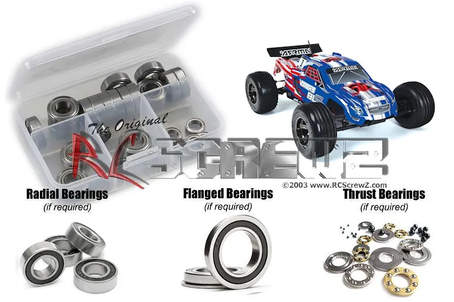 RC Screwz Vorteks BL Rubber Shielded Bearing Kit image 88685