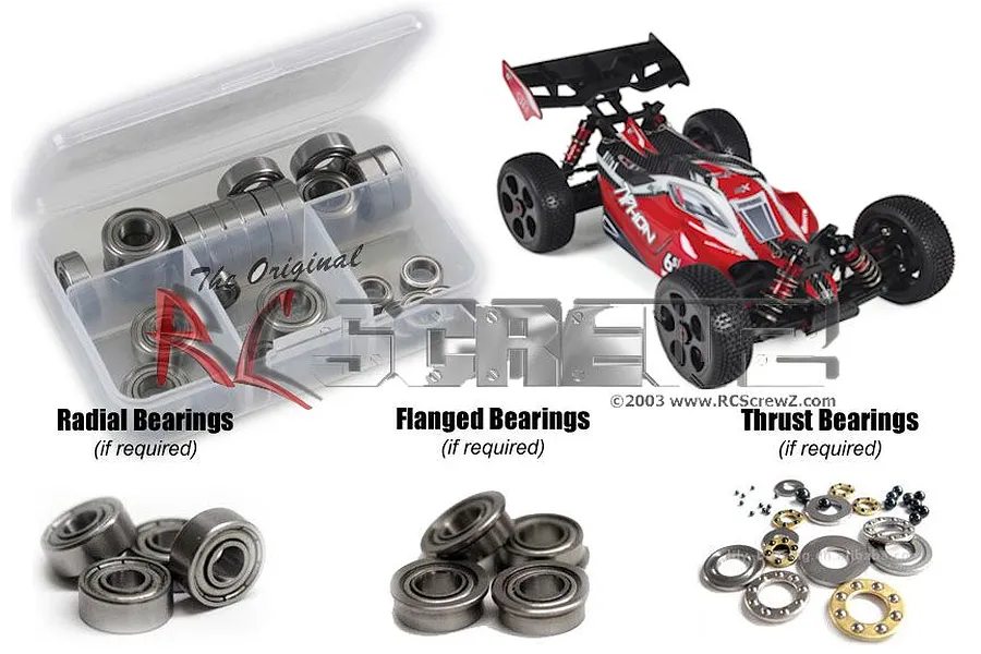 RC Screwz Typhon 6S BLX Metal Shielded Bearing Kit image 88691