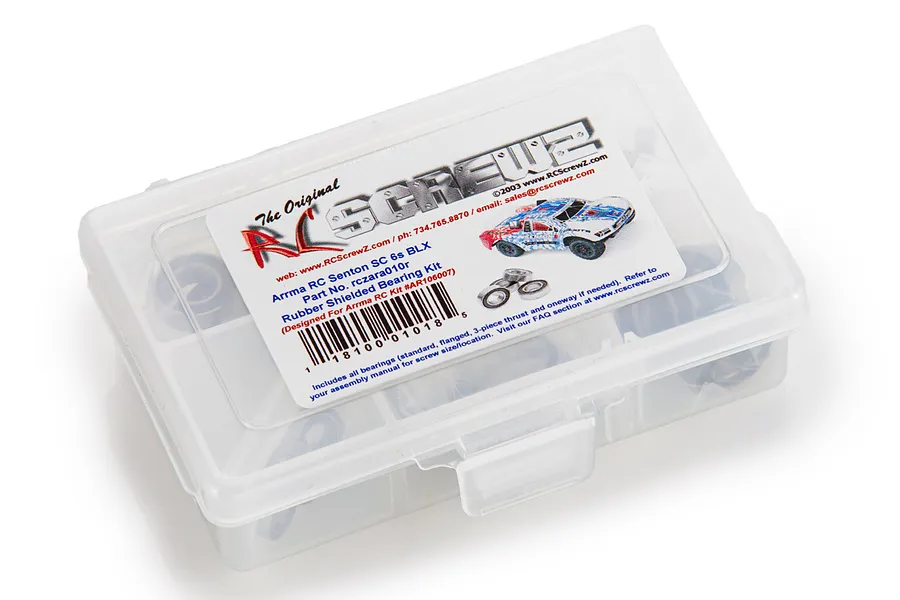 RC Screwz Senton 6S Rubber Shielded Bearing Kit image 88699