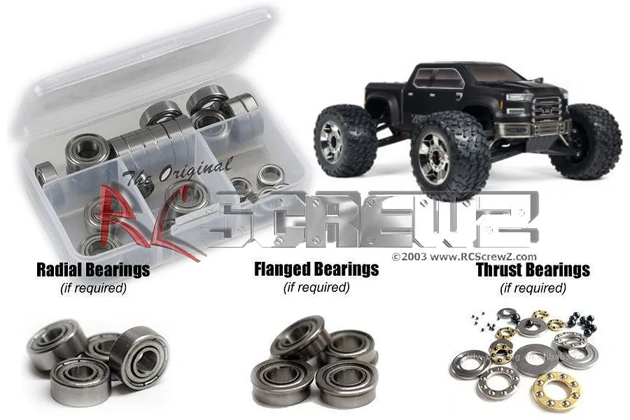 RC Screwz Nero Big Rock Metal Shielded Bearing Kit image 88704