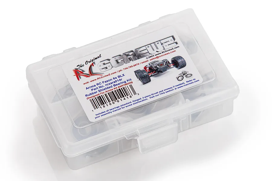 RC Screwz Fazon BLX Rubber Shielded Bearing Kit image 88707