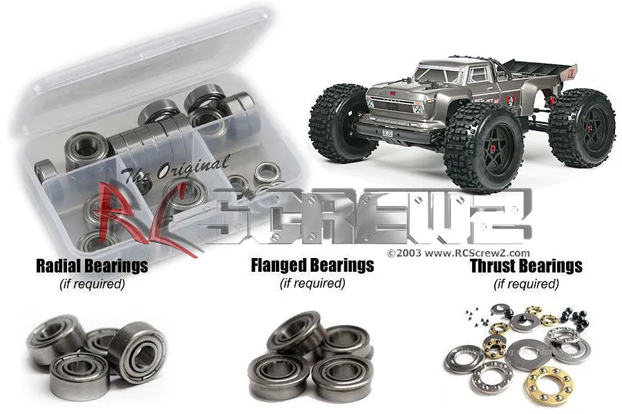 RC Screwz Outcast 6S Metal Shielded Bearing Kit image 1