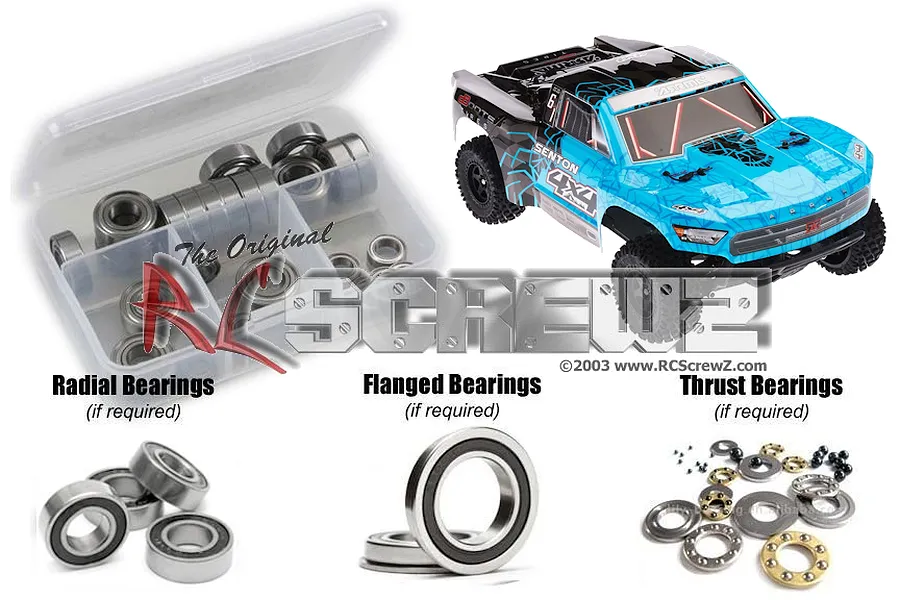 RC Screwz Senton Mega 4x4 Metal Shielded Bearing Kit image 88714