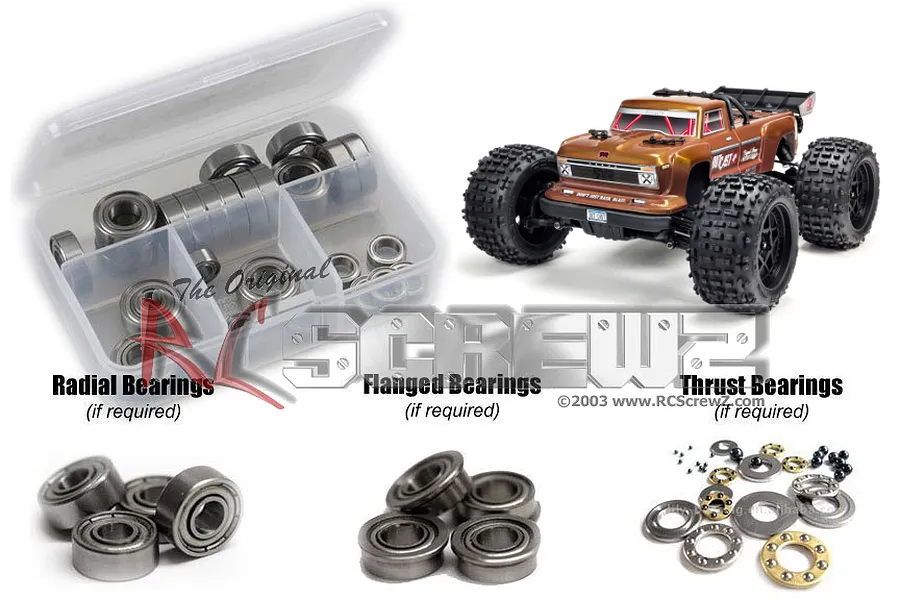 RC Screwz Outcast 4S Metal Shielded Bearing Kit image 88720