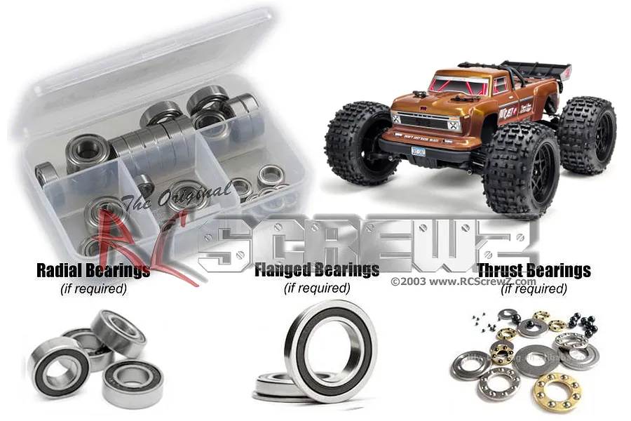 RC Screwz Outcast 4S Rubber Shielded Bearing Kit image 88721