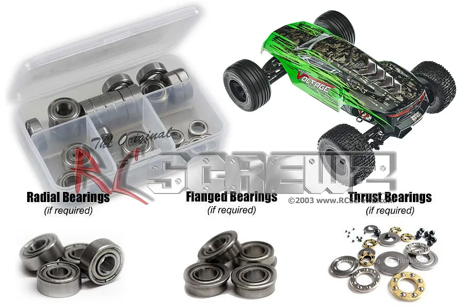 RC Screwz Fazon Voltage Metal Shielded Bearing Kit image 88735