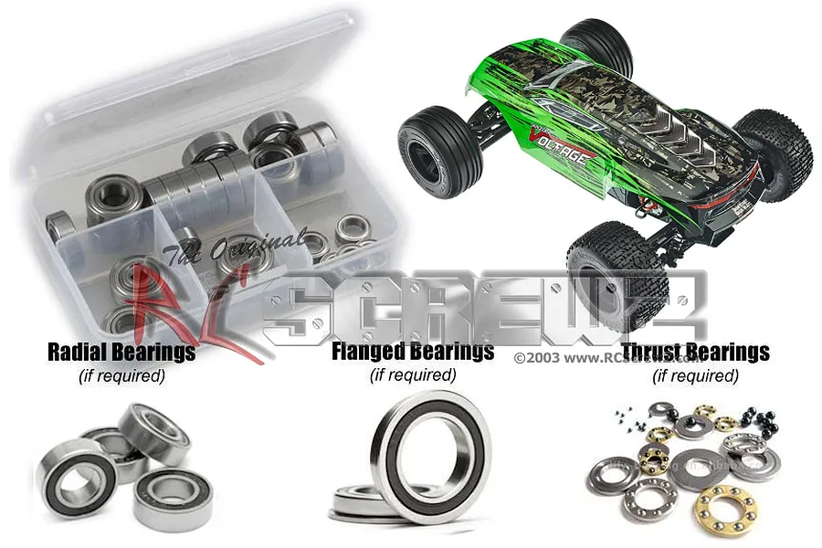 RC Screwz Fazon Voltage Rubber Shielded Bearing Kit image 1