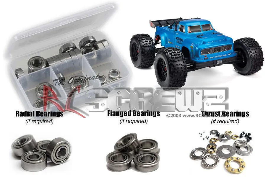 RC Screwz Notorious 6S Metal Shielded Bearing Kit image 88738