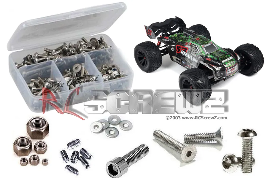 RC Screwz Kraton 6S V2 Complete Stainless Steel Screw Kit image 88740