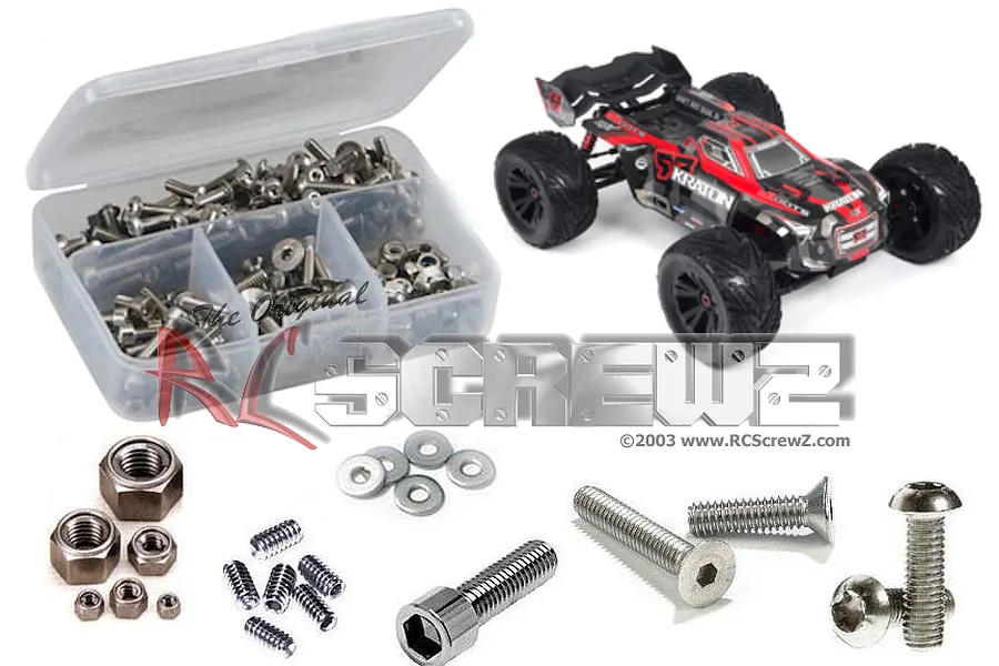 RC Screwz Kraton 6S V3 Complete Stainless Steel Screw Kit image 88743