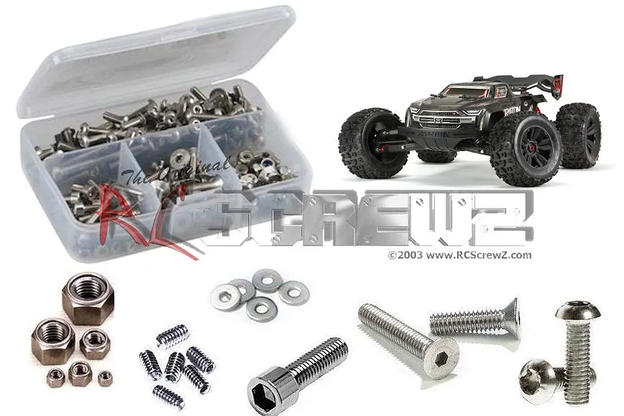 RC Screwz Kraton EXB Complete Stainless Steel Screw Kit image 1