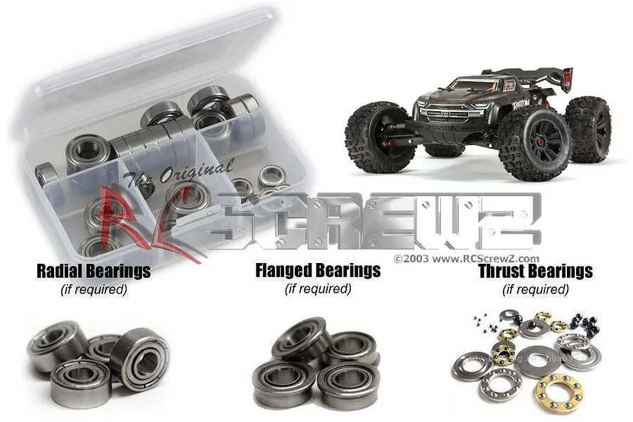 RC Screwz Kraton EXB Metal Shielded Bearing Kit image 1
