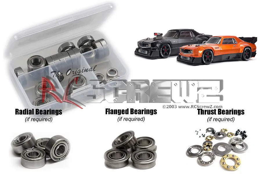 RC Screwz Felony 6S BLX Metal Shielded Bearing Kit image 88765