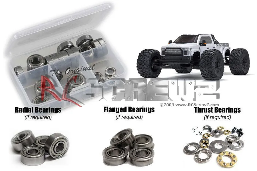 RC Screwz Big Rock 6S Metal Shielded Bearing Kit image 1