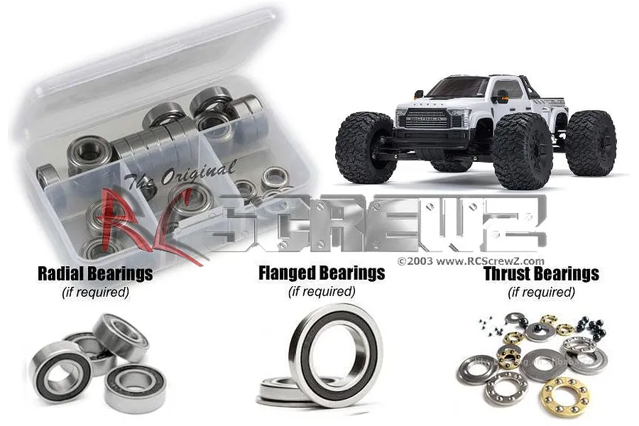 RC Screwz Big Rock 6S Rubber Shielded Bearing Kit image 88774