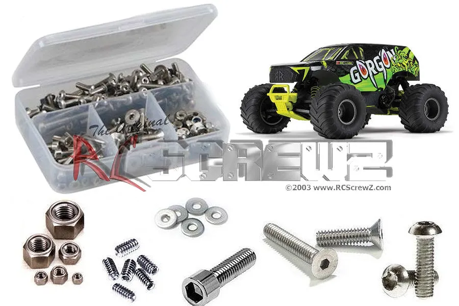 RC Screwz Gorgon 4x2 Mega Complete Stainless Steel Screw Kit image 88775