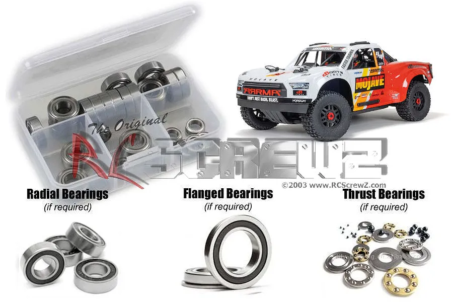 RC Screwz Mojave 4S Rubber Shielded Bearing Kit image 1