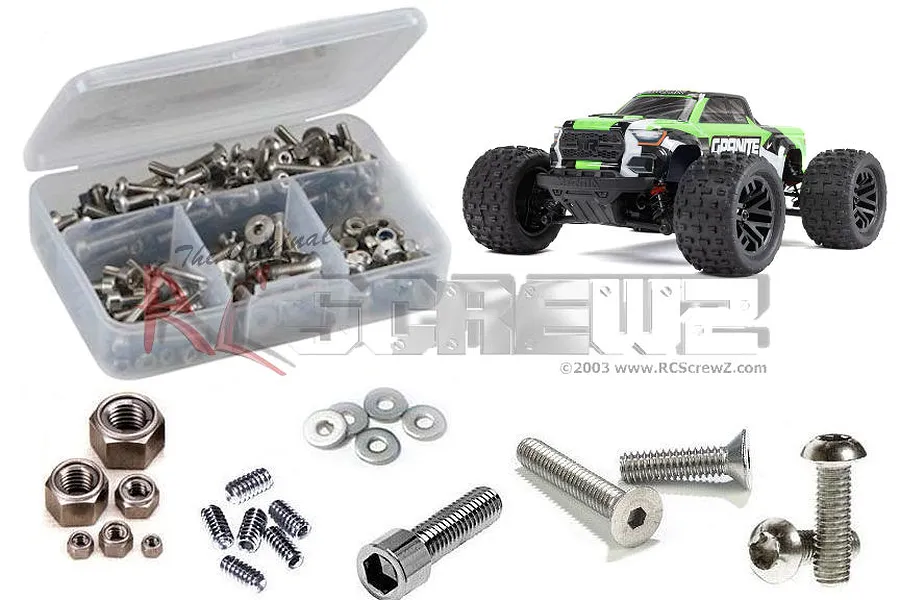 RC Screwz Granite Grom Complete Stainless Steel Screw Kit image 88781