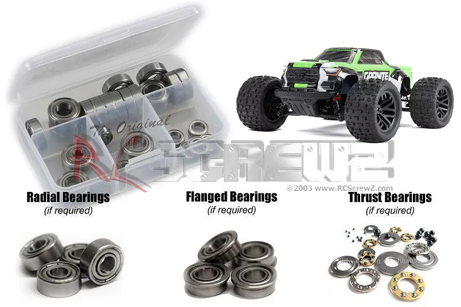 RC Screwz Granite Grom Metal Shielded Bearing Kit image 88782