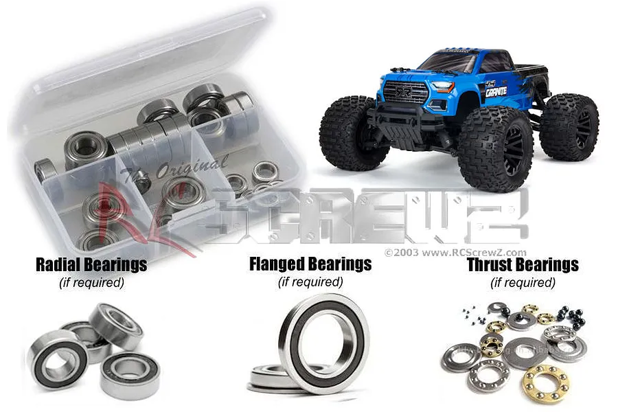 RC Screwz Granite Mega Rubber Shielded Bearing Kit image 88786