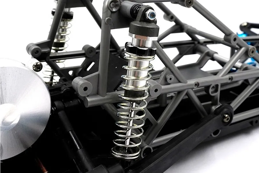Yeah Racing Blue Aluminium Shock Clamps 4Pcs image 4