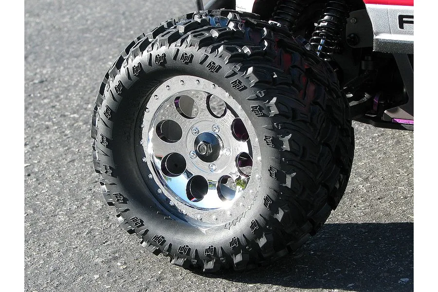 HPI 3.3&amp;quot; Savage Mag-8 Chrome Rims 2Pcs image 8883
