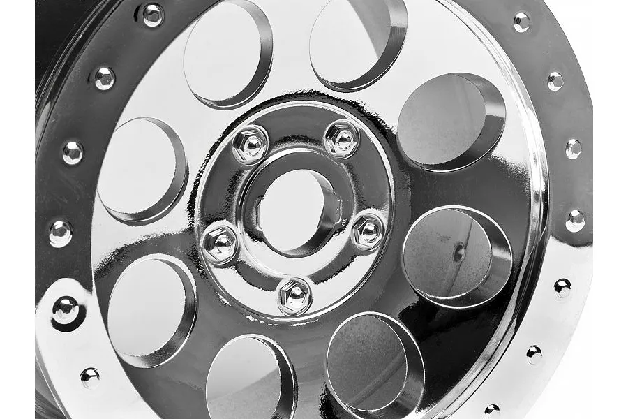 HPI 3.3&amp;quot; Savage Mag-8 Chrome Rims 2Pcs image 8886